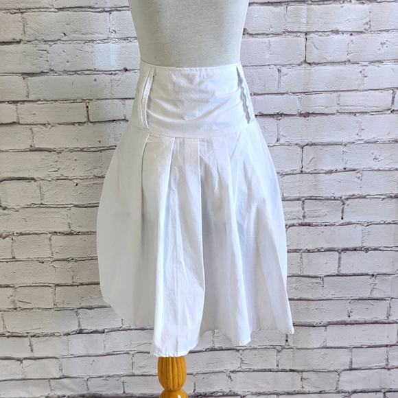 PAPILLION Vintage Y2K Pleated Lined Billowing Girly Skater Skirt - Picture 4 of 15